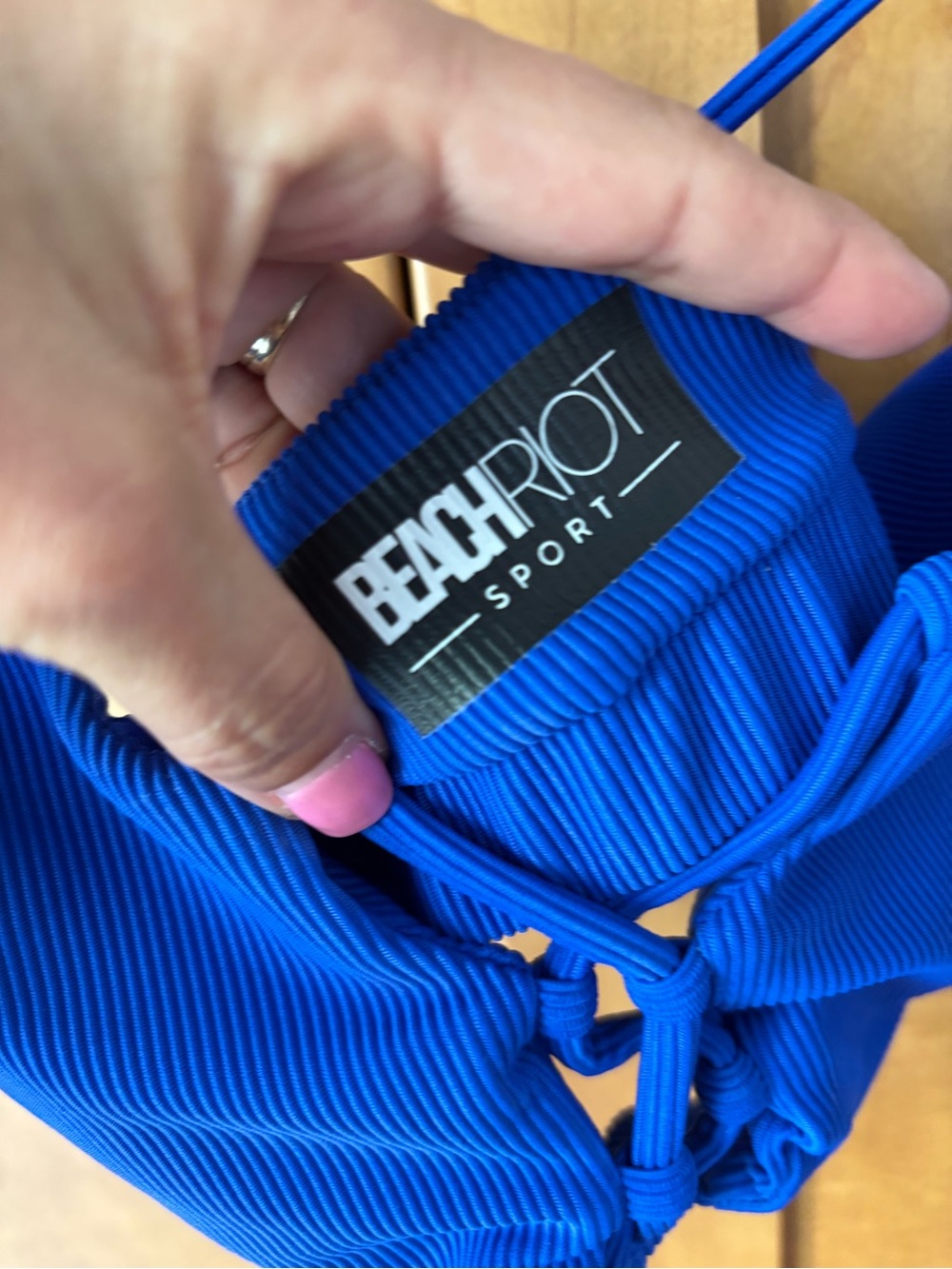 Beach Riot Ribbed Strappy Bralette - Picture 2 of 5